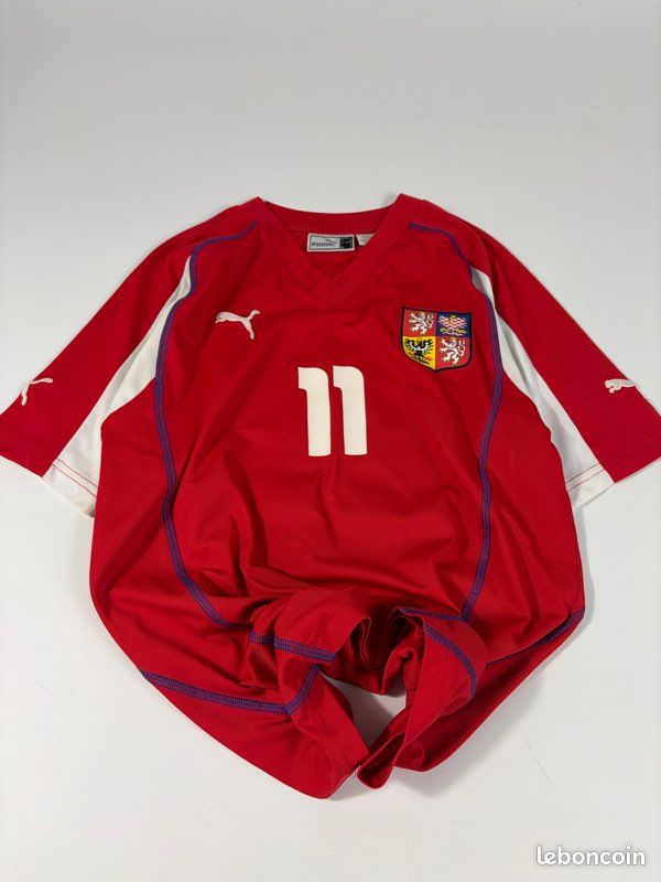 Maillot Tchèque 2015 Domicile Taille L - Necid N°7 - Signé Et Porté Match !