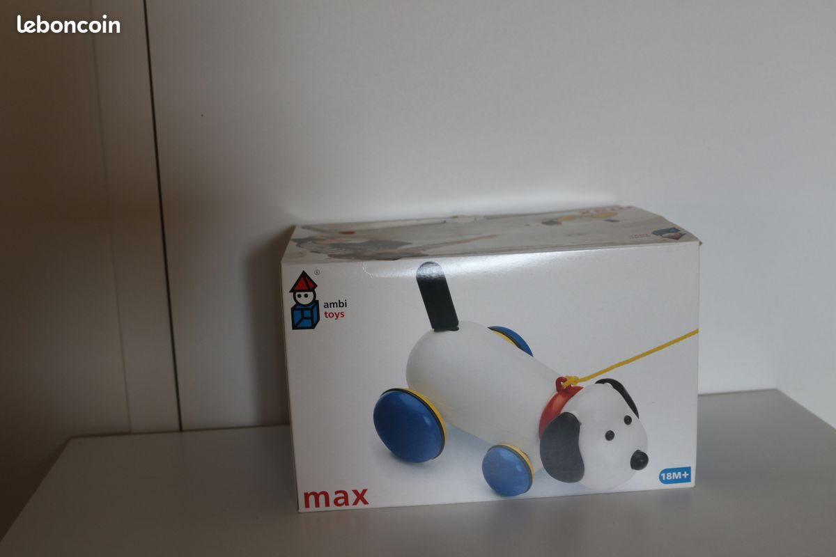 Chien à Tirer Vintage Ambi Toys – Jouet Ancien En Plastique, Occasion !