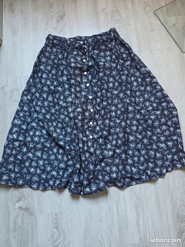 Jupe Longue Vintage Fleurie Sag Harbor - Taille M - Occasion Très Bon état