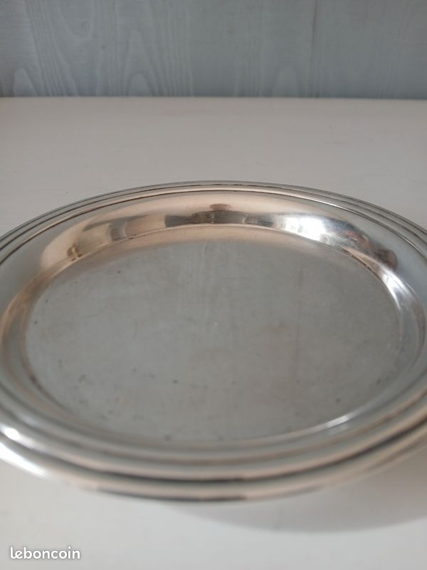 Plateau De Service Vintage En Métal Chromé Kordun Rostfrei - Années 70