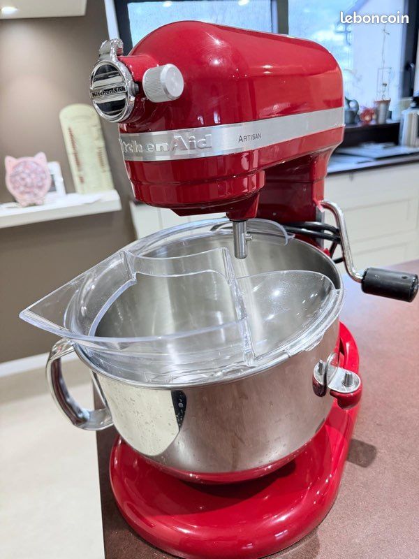 KitchenAid ARTISAN rouge empire A BOL RELEVABLE 5,6L - 5KSM60SPXEER pas cher