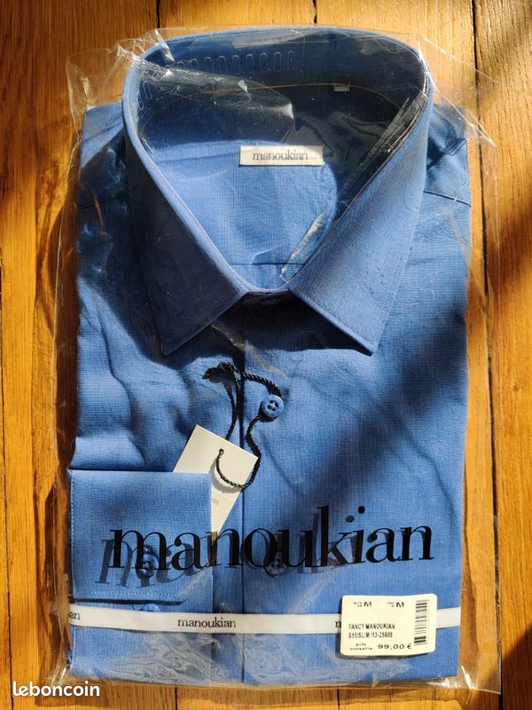 Chemise Manoukian neuve bleue, taille 39/40 - Vêtements