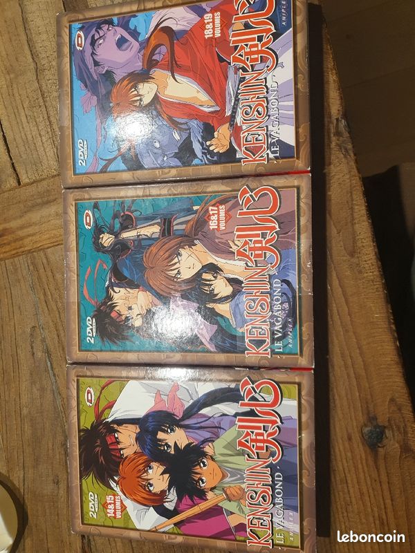Dvd kenshin le vagabond lot de 3 coffret (image 1)