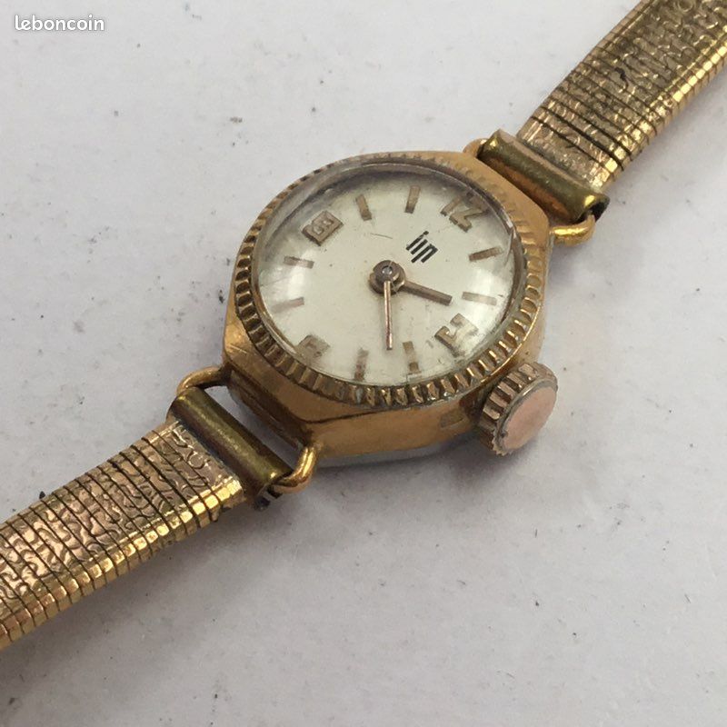 Montre Mécanique Vintage Lip Pour Femme - Fabriquée En France, Boîtier Argenté