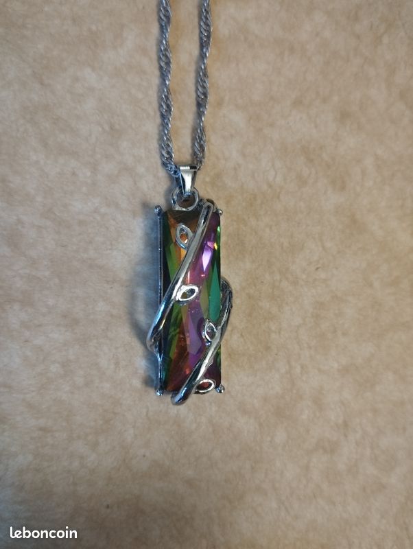 Collier Topaze Mystic Rainbow (image 4)