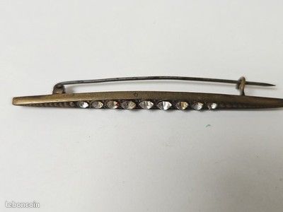 BIJOU GRANDE BROCHE Rétro FANTAISIE Créateur France Signée Serpent Métal Doré EUR 35,00 - FR