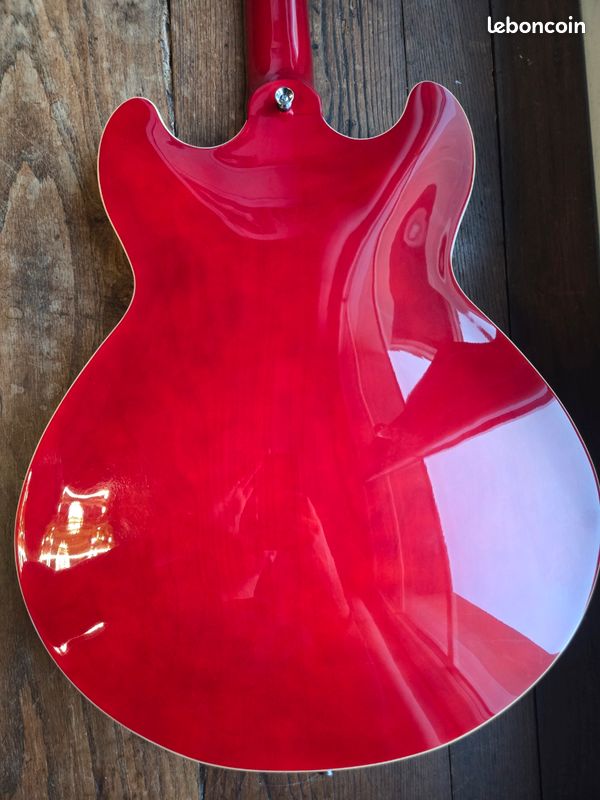 [VDS/ECH] 🎸 Guitare électrique Harley Benton Vintage Series HB-35 Cherry – Demi-caisse type ES335 (image 4)