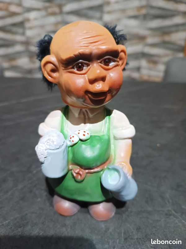 Heico Ancienne Figurine Statuette Moine Tête Amovible West
