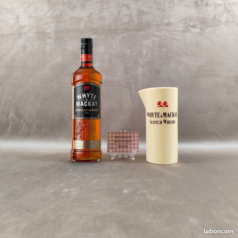 Pichet Whyte & Mackay en céramique Scotch Whisky Seton Pottery England Vintage (image 1)
