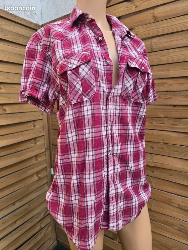 Chemise 🍒 y2k vintage années 2000🍒taille 38/40 (image 2)