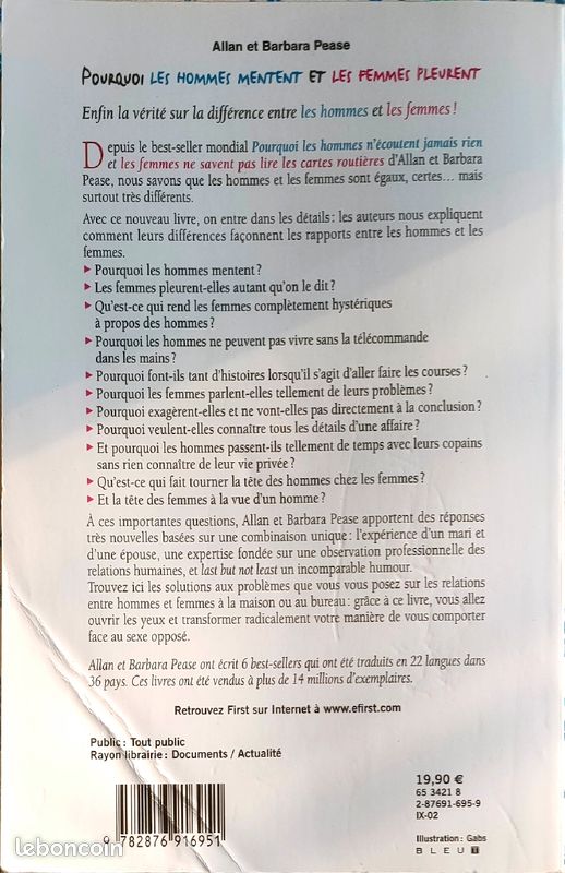 Pourquoi les hommes mentent et les femmes pleurent (image 2)