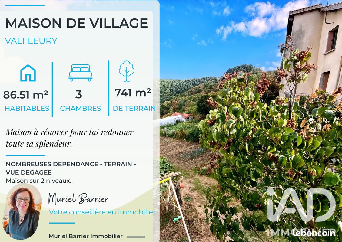 Maison 4 pièces 87 m² · à Valfleury · 87 m² · 169 000 €
