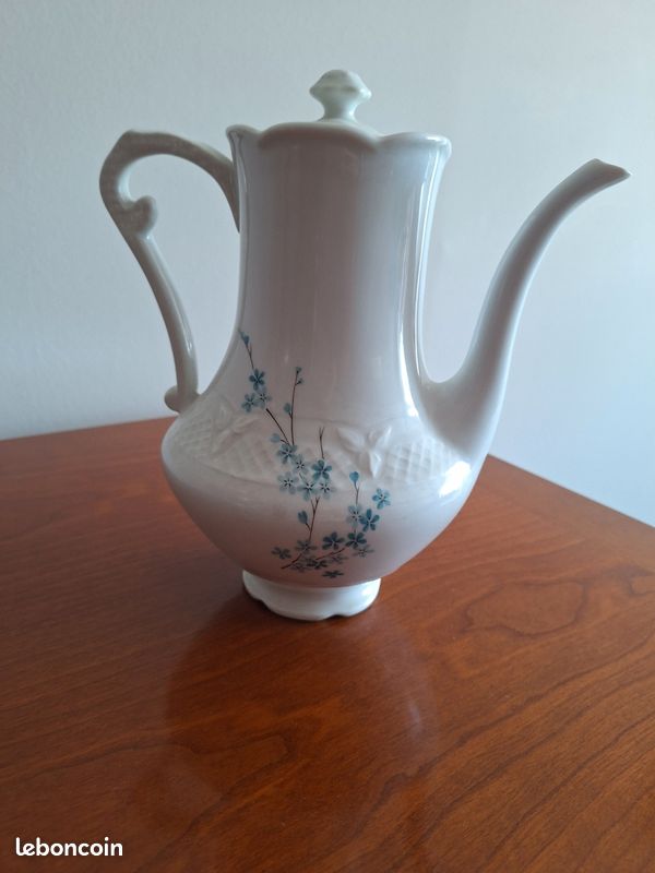 Cafetiere ancienne porcelaine Lourioux (image 4)