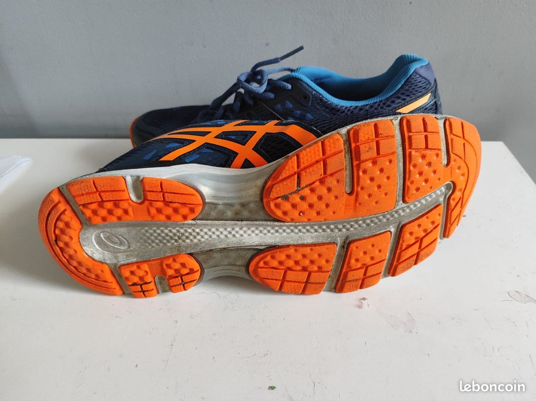 ASICS Gel-Pulse Bleu Foncé/ Shocking Orange Chaussures