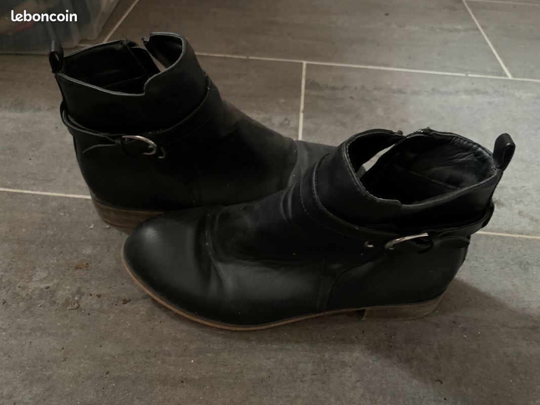 Bottines noires "Elettra Firenzano" (christou) (image 1)