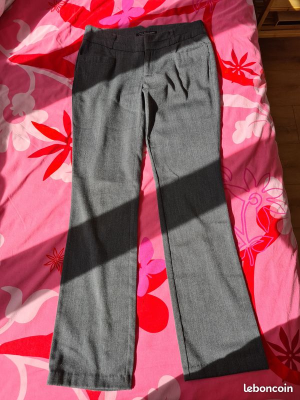 Pantalon tailleur smart gris (image 1)