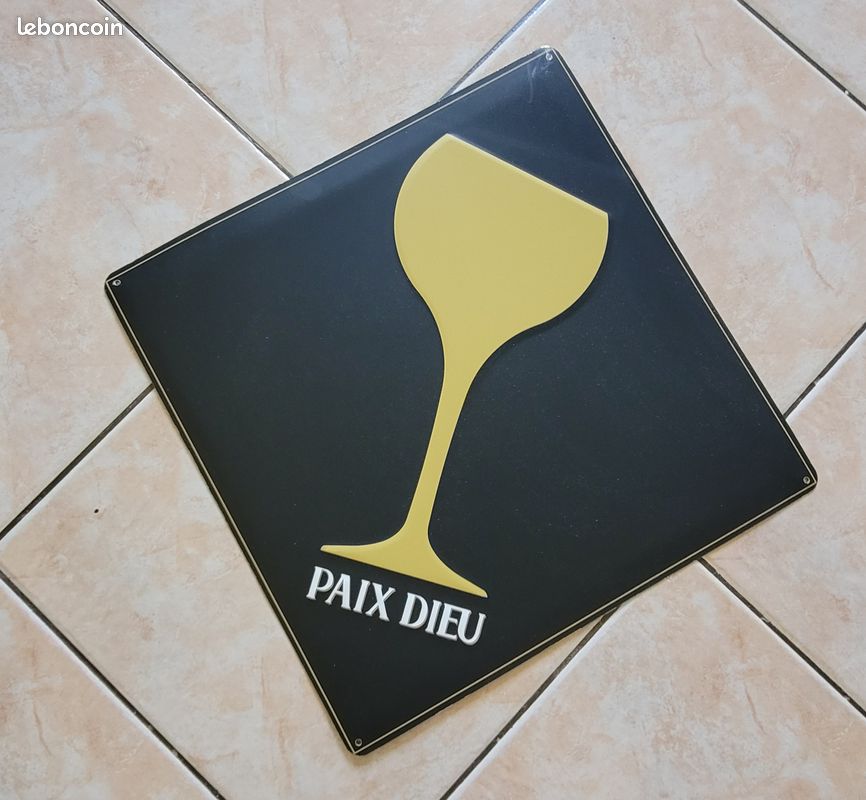 Plaque Métal Biere Paix Dieu Déco Pub Bar (image 1)