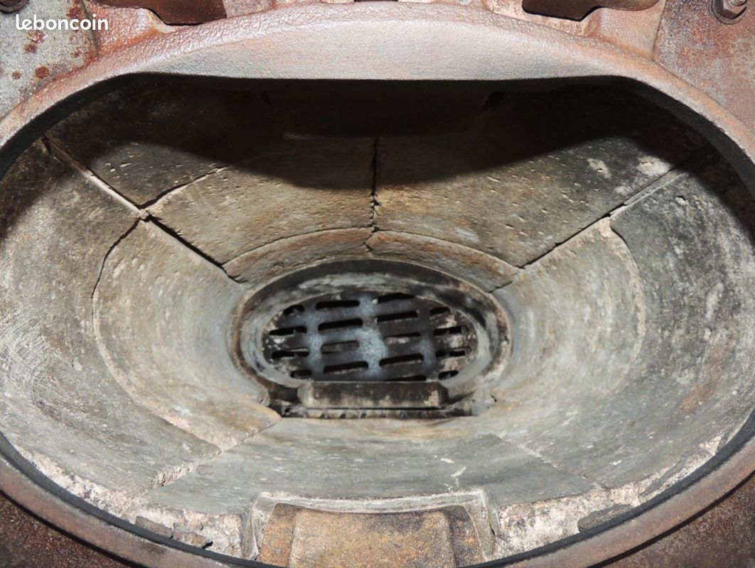 Poêle GODIN bois/charbon_Oval Gris Majoilique_10kw (image 3)