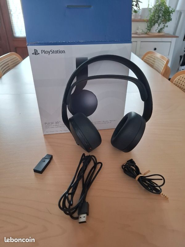 Casque PS5 Pulse 3D – Sony – Noir – Avec Boîte D’origine