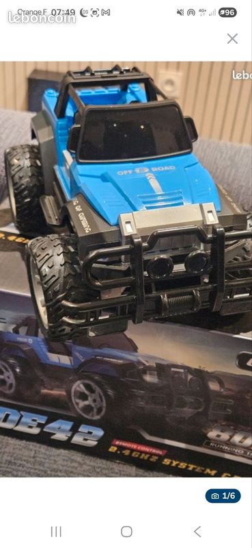 Neuf Voiture télécommandée 4x4 80mn d'autonomie mode auto lumière led (image 3)