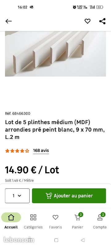 Plinthe blanche (image 1)