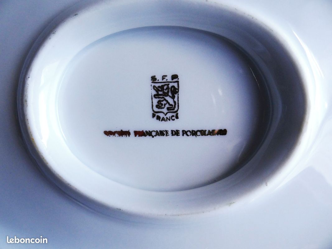 Service à poisson en porcelaine véritable SFP (image 3)