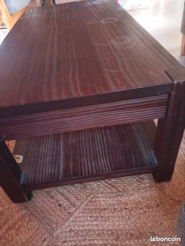 Table basse en bois massif (image 2)