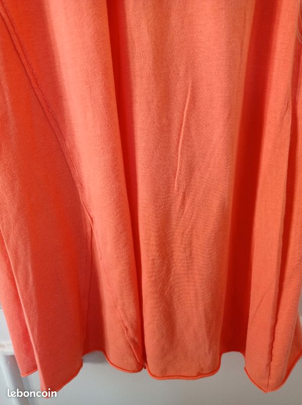 Robe Nicole Bakti Une épaule - Taille S/M - Stretch Orange Corail - Neuf Avec étiquettes (valeur 600 $)