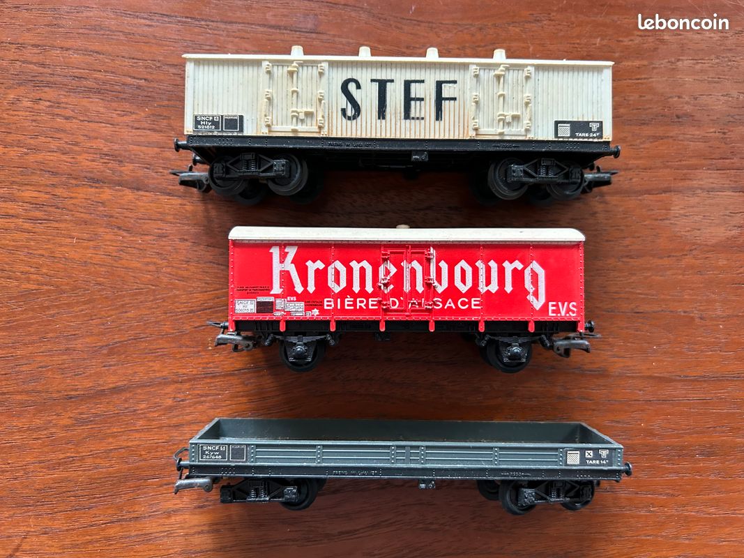 Wagons Jouef (STEF - KRONENBOURG - PLATEAU) (image 1)