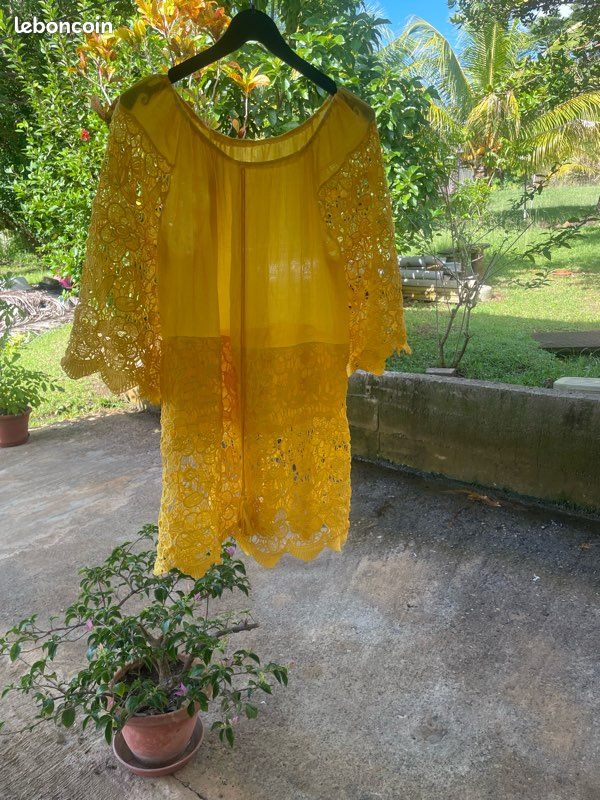 Robe tunique jaune (image 1)