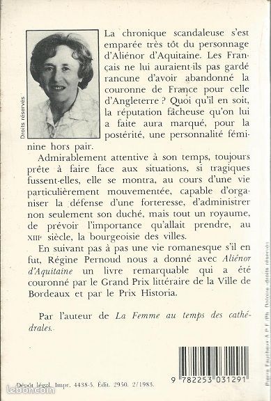 Aliénor D'aquitaine – Régine Pernoud (image 2)