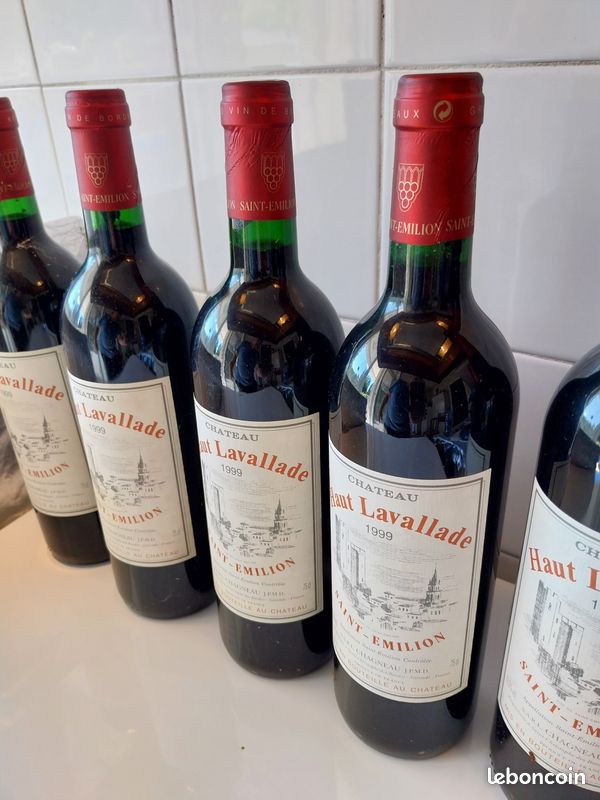 Carton de 6 Haut Lavallade 1999 St Emillion grand cru classé (image 2)