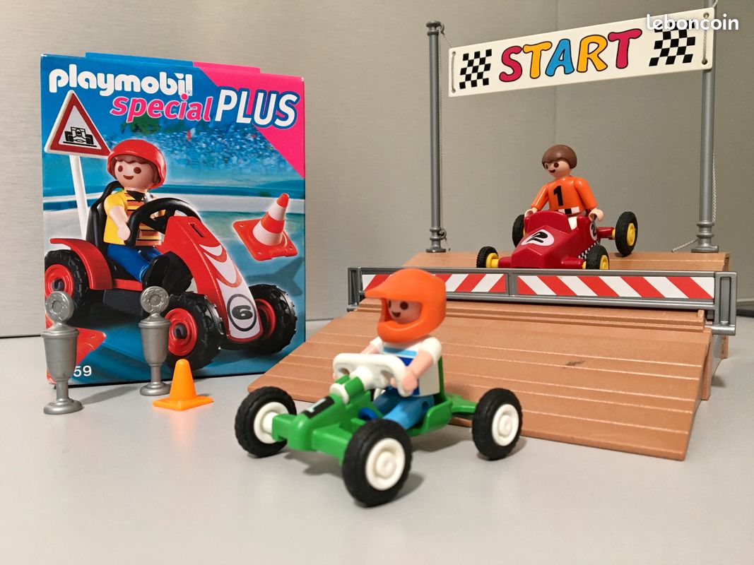 PLAYMOBIL 4141 & 4759 course kart enfants nath59150 (image 1)