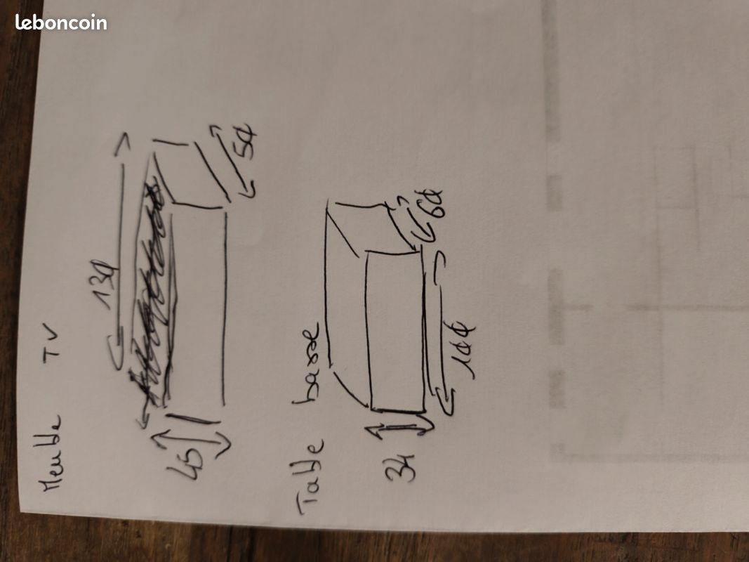 Meuble TV + Table basse (image 4)