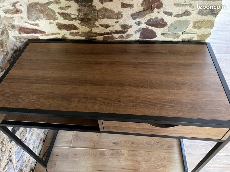 Bureau bois métal (image 3)