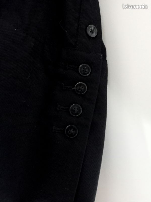 Veste Cop-Copine En Coton Léger Noir - Taille 34/36, Style Cache-cœur, Neuve Sans étiquette