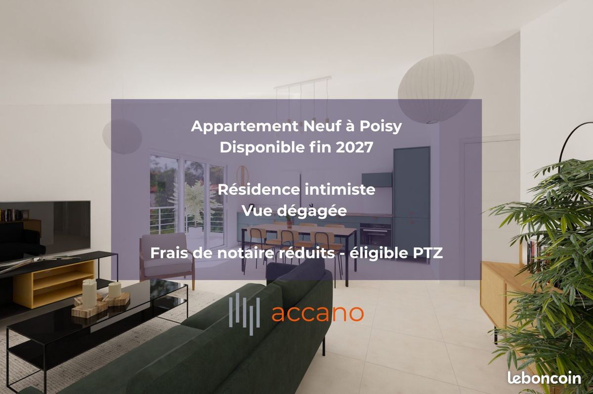 Appartement 3 pièces 67 m² · à Poisy · 67 m² · 394 900 €