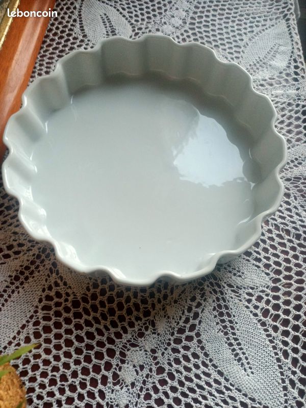 Moule à Tarte Basque En Porcelaine - NEUF