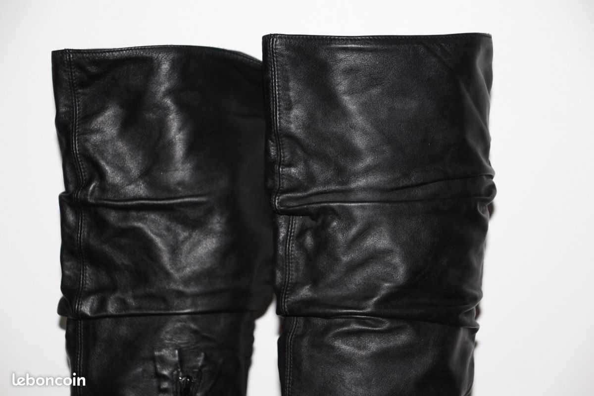 Taille 39 superbes bottes en cuir noir JB Martin (image 5)