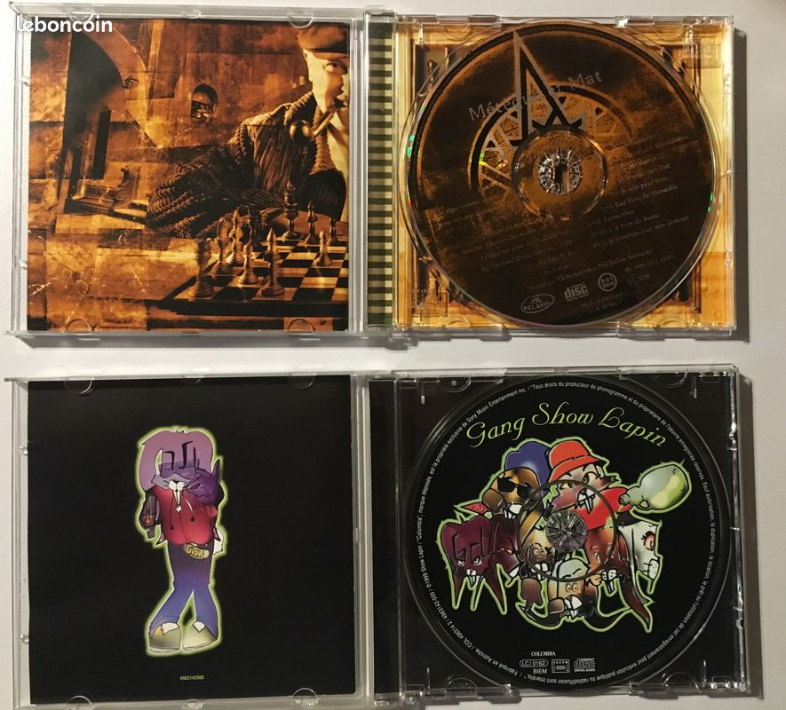 Cd rap francais lot n°4 : akhenaton-le gang show lapin (image 3)