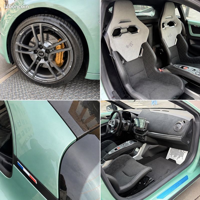 Alpine A110 GTS 300ch NEUVE – Vert Cendre - Toit Carbone – 14Ke d'options - Int. Sabelt (image 5)
