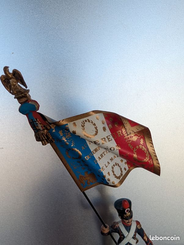 Soldat Plomb 60mm – Grenadier Premier Empire Porte-drapeau – The Collectors Showcase