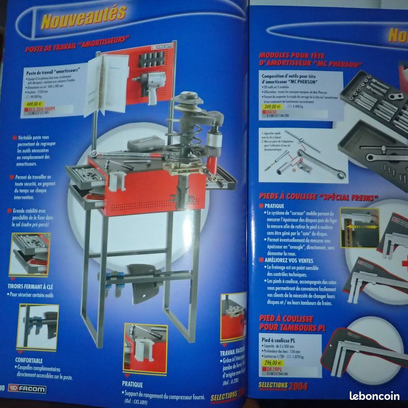 Catalogue FACOM 2001 Avec Tarifs – Outillage Pro Occasion