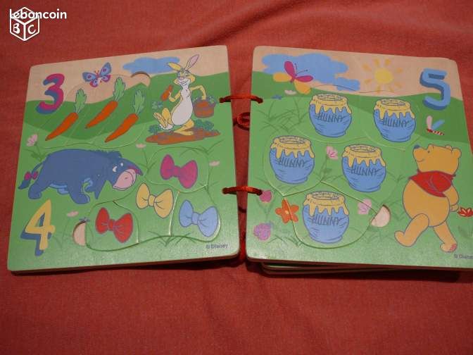 Livre Puzzle en bois Winnie Disney neuf (image 2)