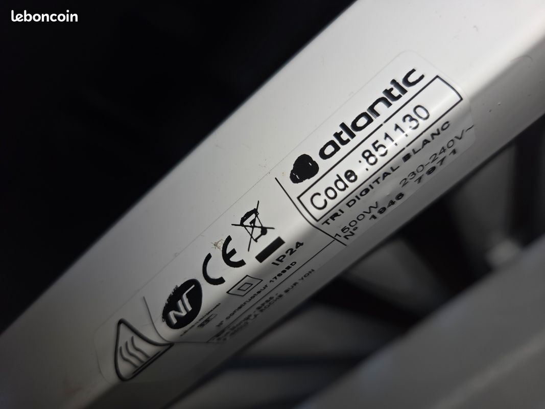 Radiateur sèche-serviette atlantic hydraulique mixte (image 3)