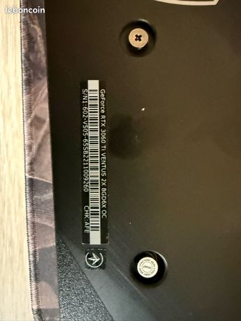 Carte graphique rtx 3060 TI 4