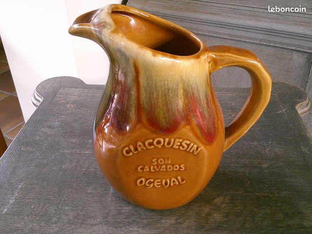 Ancien Service à Café Clacquesin Calvados Oceval – Faïence Art Déco 6 Pers (Multicolore)