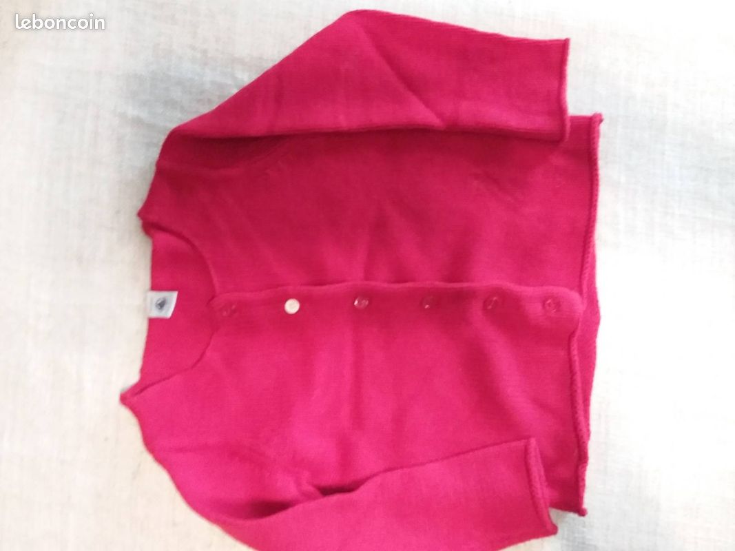 Gilet rouge petit bateau 6 ans (image 1)