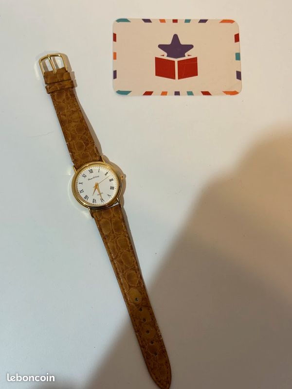 Cache Montre Femme Rétro Argent Or Acier Inoxydable Wr Batterie Blanc