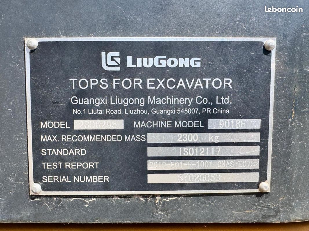 LiuGong 9018F Mini-pelle sur chenilles 1,8T (image 16)